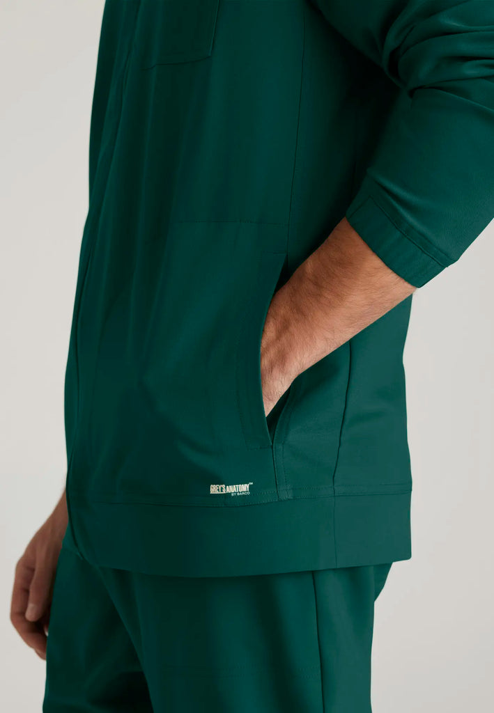 Barco Scrubs Men's Cycle Warm-Up Hunter Green | scrub-supply.com