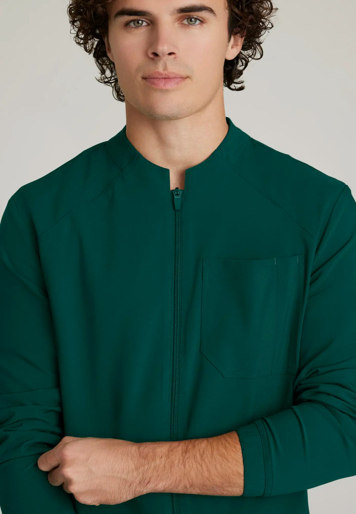 Barco Scrubs Men's Cycle Warm-Up Hunter Green | scrub-supply.com