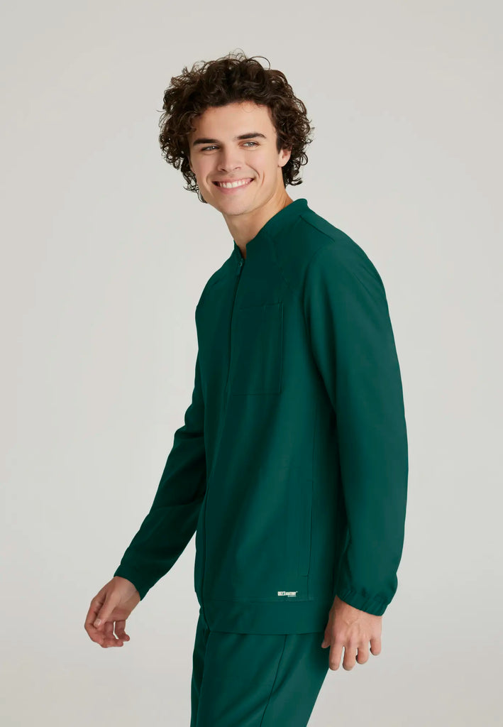 Barco Scrubs Men's Cycle Warm-Up Hunter Green | scrub-supply.com