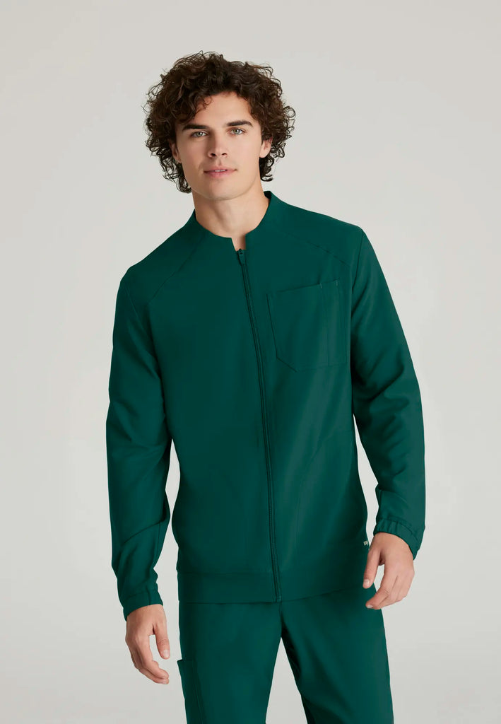 Barco Scrubs Men's Cycle Warm-Up Hunter Green | scrub-supply.com