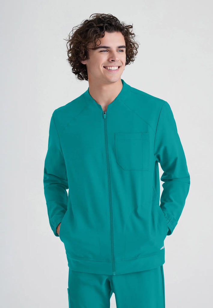 Barco Scrubs Men's Cycle Warm-Up Teal | scrub-supply.com