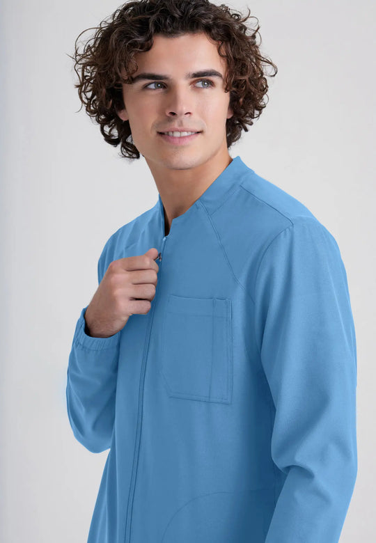 Barco Scrubs Men's Cycle Warm-Up Ceil Blue | scrub-supply.com