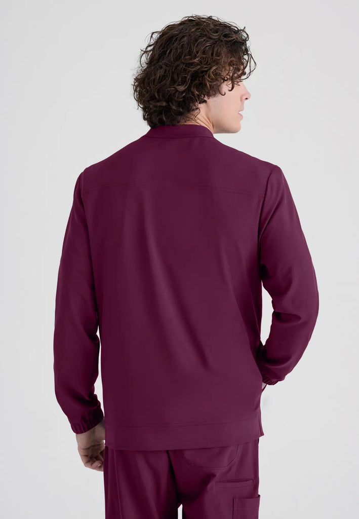 Barco Scrubs Men's Cycle Warm-Up Wine | scrub-supply.com