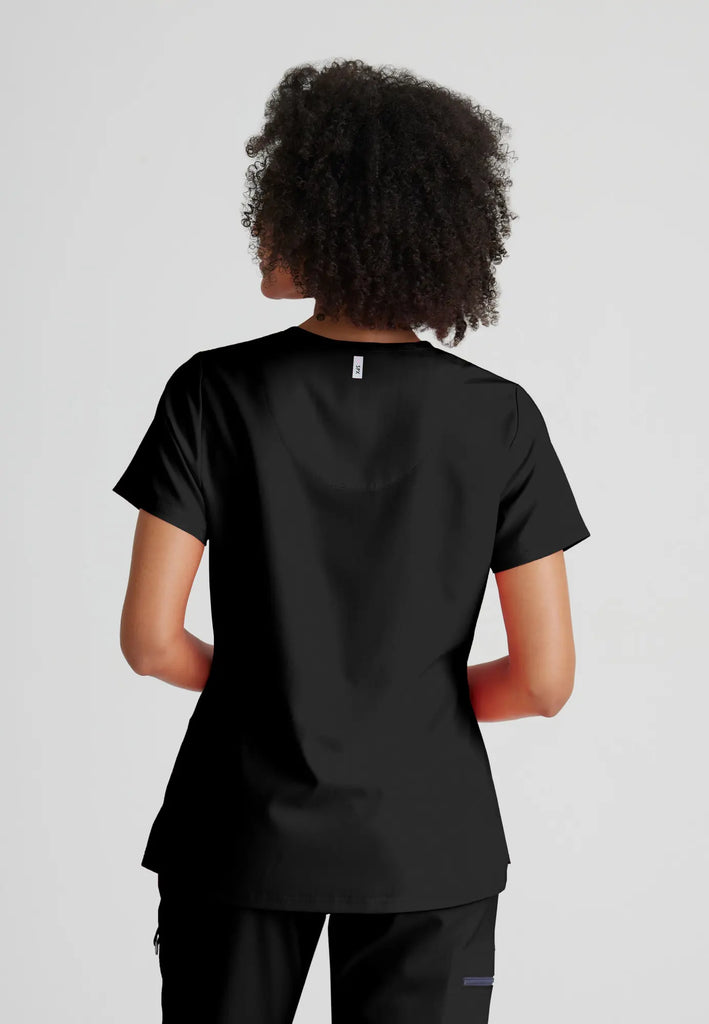 Barco Scrubs Women's Bree Top Black | scrub-supply.com