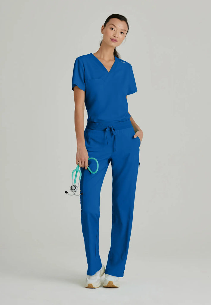 Barco Scrubs Women's Bree Top New Royal | scrub-supply.com