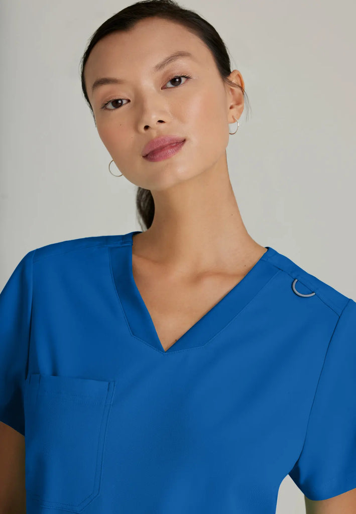 Barco Scrubs Women's Bree Top New Royal | scrub-supply.com