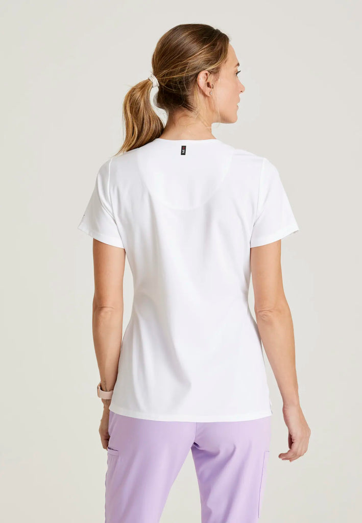 Barco Scrubs Women's Bree Top White | scrub-supply.com