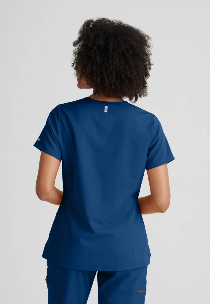 Barco Scrubs Women's Bree Top Indigo | scrub-supply.com