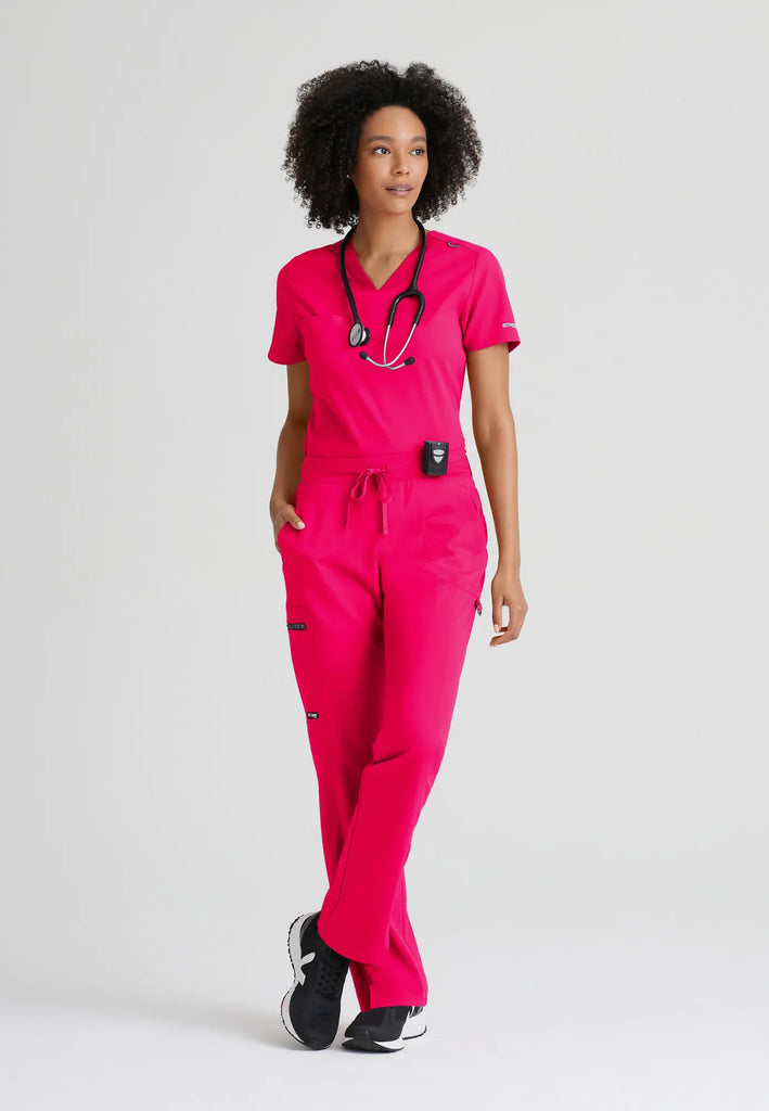 Barco Scrubs Women's Bree Top Vibrance Pink | scrub-supply.com