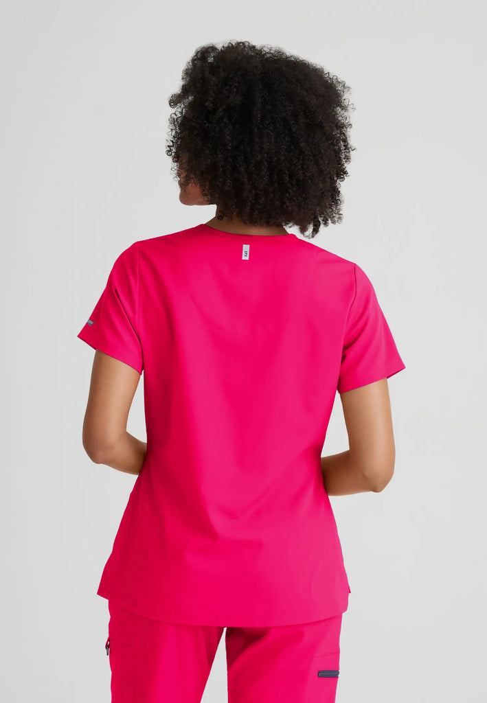 Barco Scrubs Women's Bree Top Vibrance Pink | scrub-supply.com