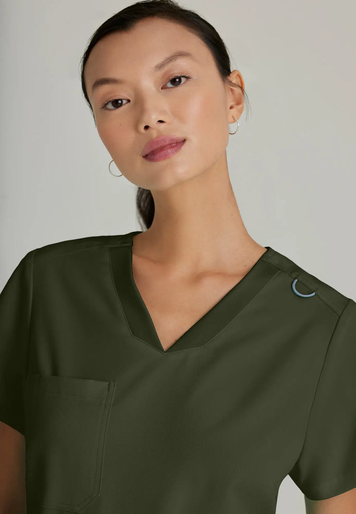 Barco Scrubs Women's Bree Top Olive | scrub-supply.com