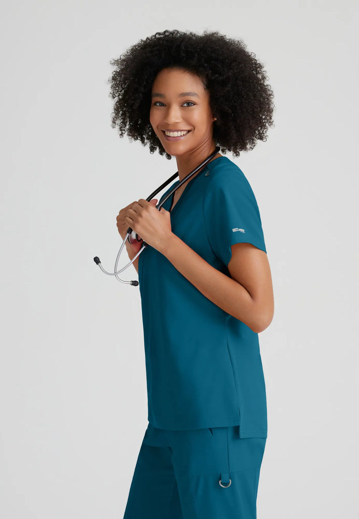 Barco Scrubs Women's Bree Top Bahama | scrub-supply.com