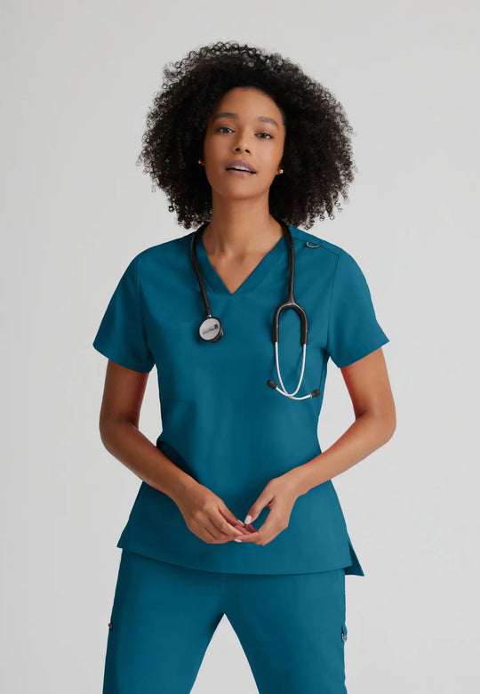 Barco Scrubs Women's Bree Top Bahama | scrub-supply.com