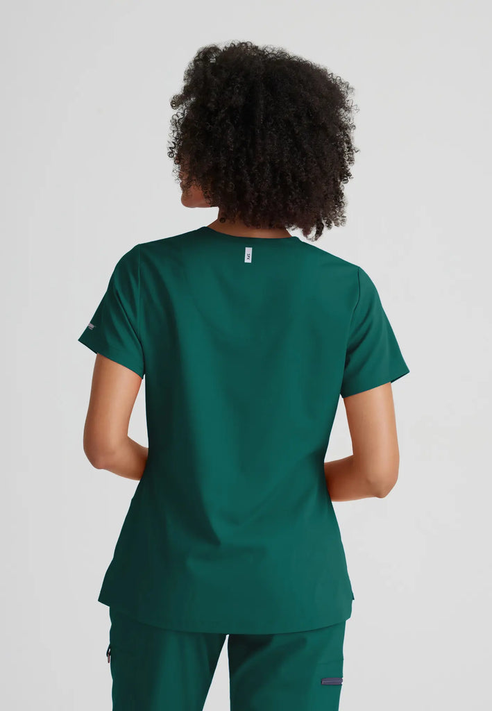 Barco Scrubs Women's Bree Top Hunter Green | scrub-supply.com