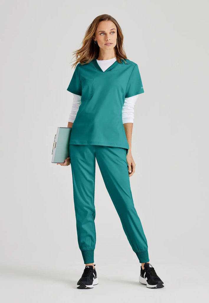 Barco Scrubs Women's Bree Top Teal | scrub-supply.com