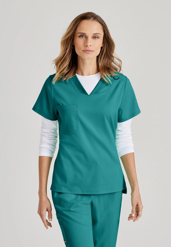 Barco Scrubs Women's Bree Top Teal | scrub-supply.com