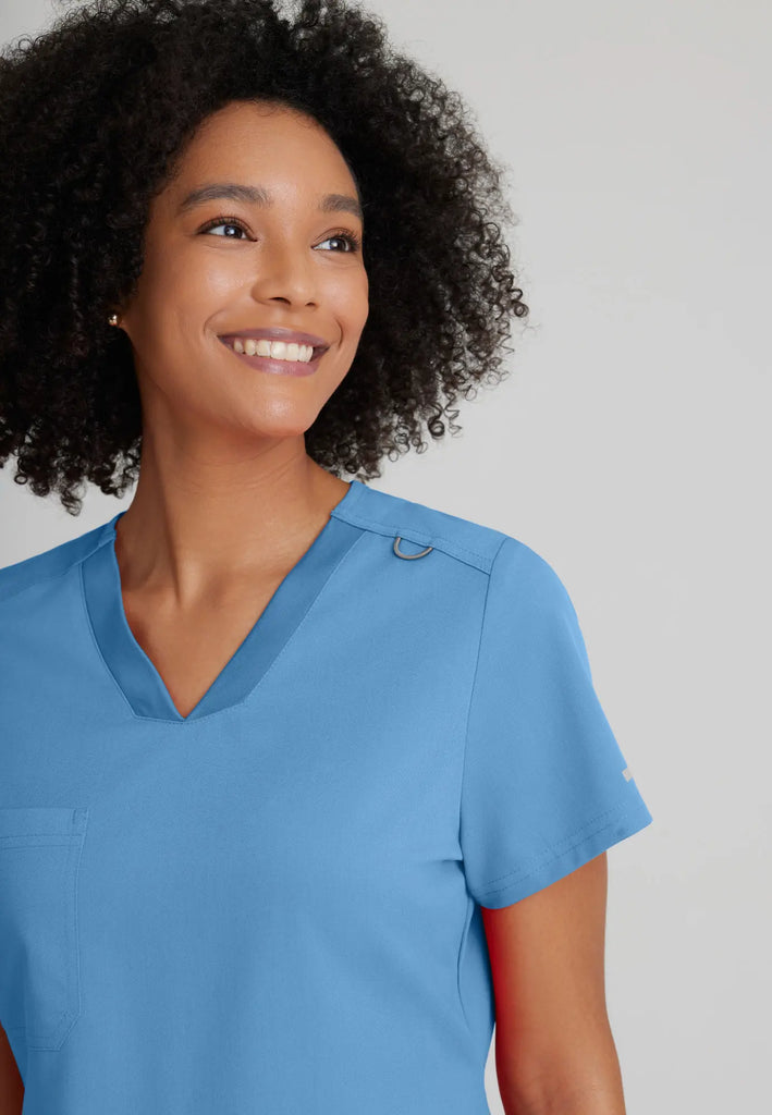 Barco Scrubs Women's Bree Top Ceil Blue | scrub-supply.com