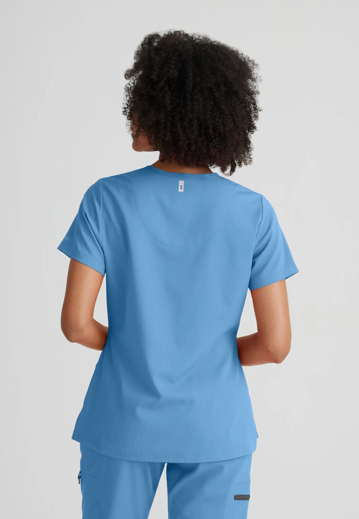 Barco Scrubs Women's Bree Top Ceil Blue | scrub-supply.com