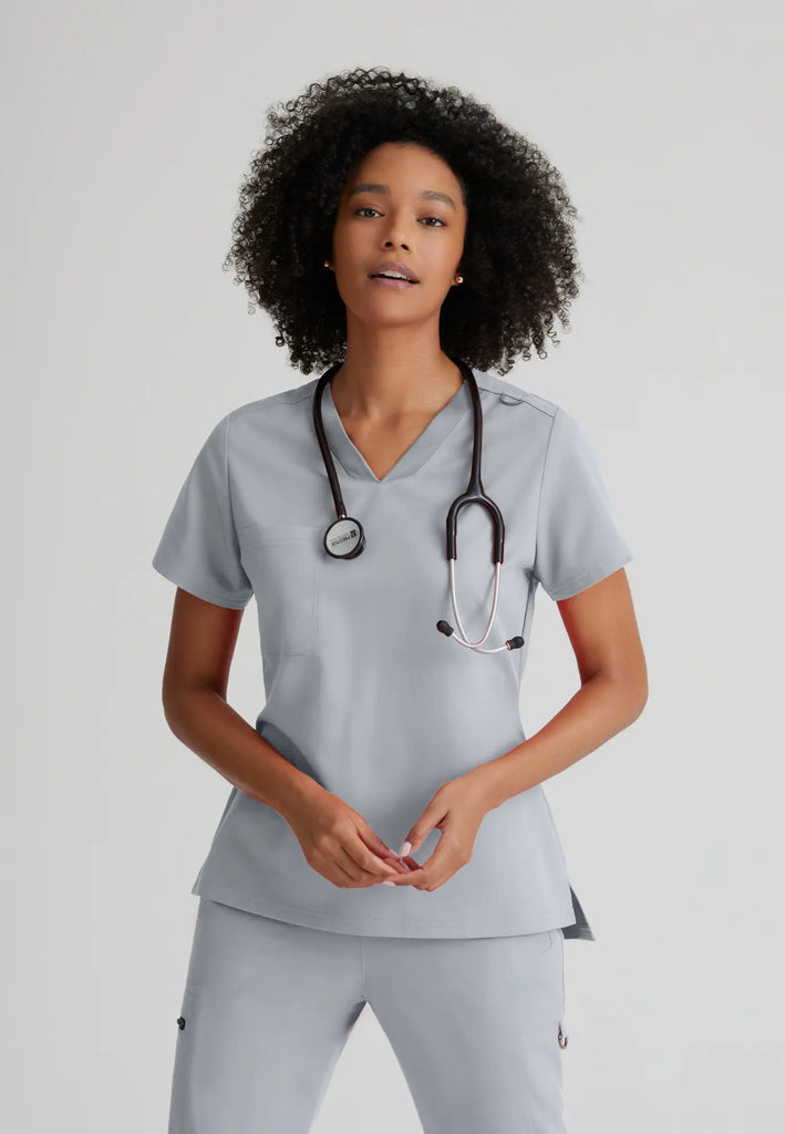 Barco Scrubs Women's Bree Top Moonstruck | scrub-supply.com