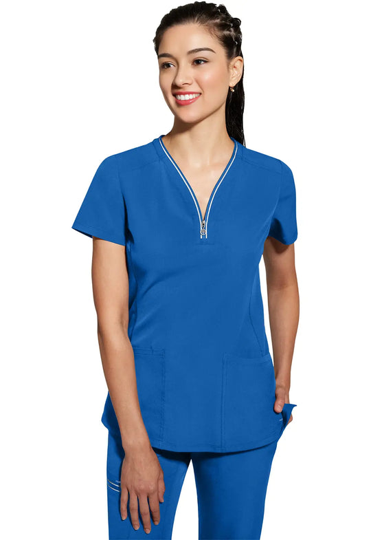 Healing Hands Scrubs Women's Sonia Top Royal Blue | scrub-supply.com