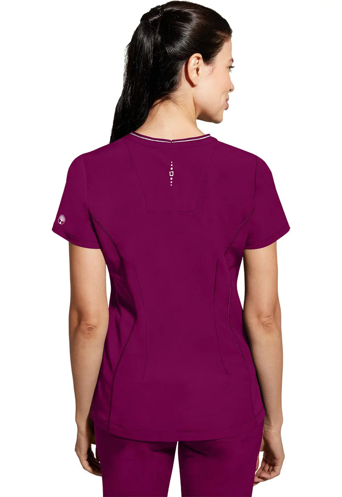 Healing Hands Scrubs Women's Sonia Top Wine | scrub-supply.com