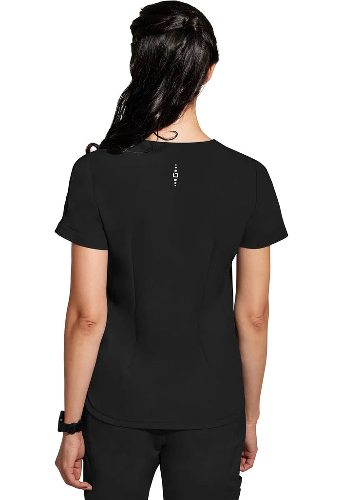 Healing Hands Scrubs Women's Skyler Top Black | scrub-supply.com