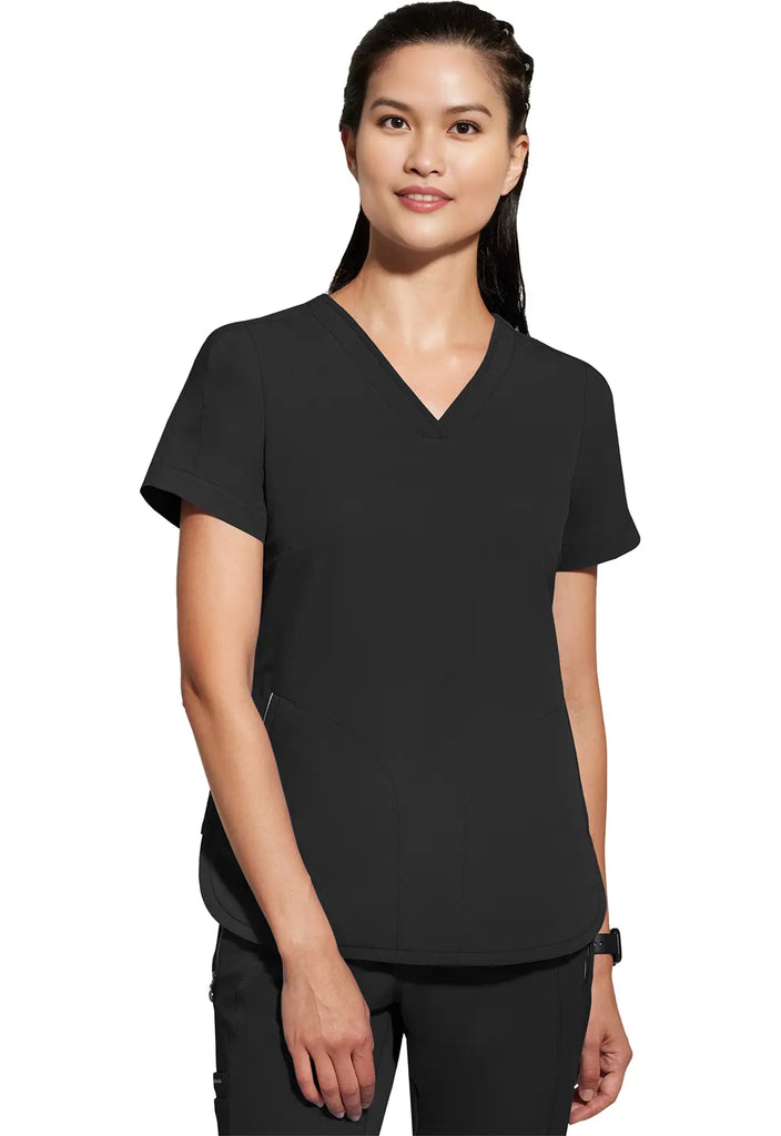 Healing Hands Scrubs Women's Skyler Top Black | scrub-supply.com