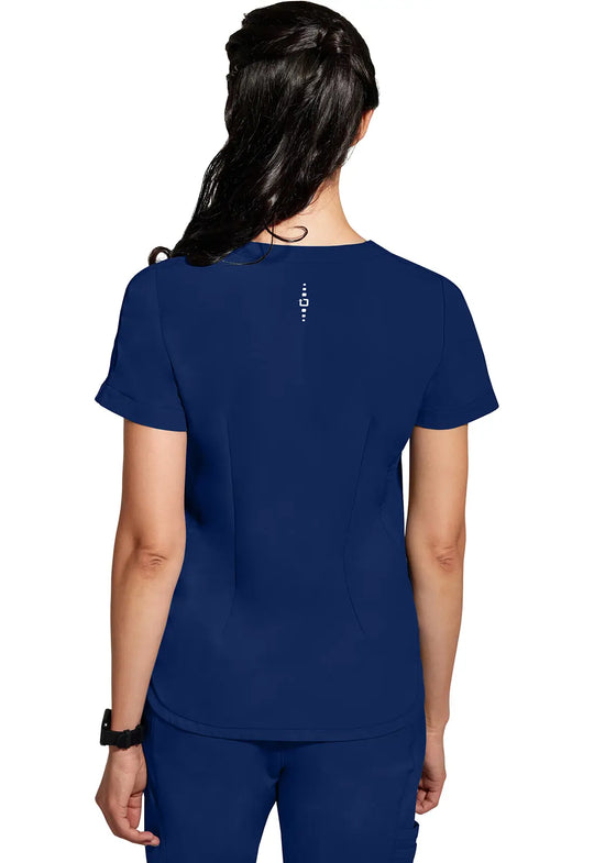 Healing Hands Scrubs Women's Skyler Top Navy | scrub-supply.com