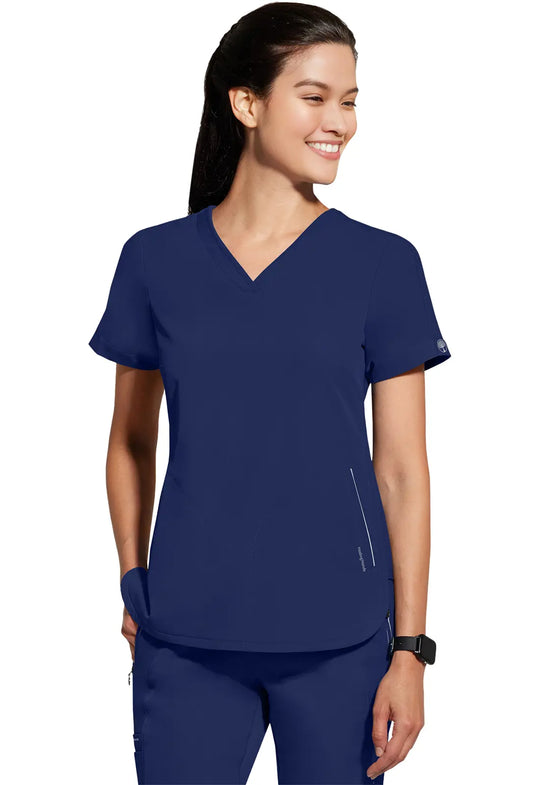 Healing Hands Scrubs Women's Skyler Top Navy | scrub-supply.com