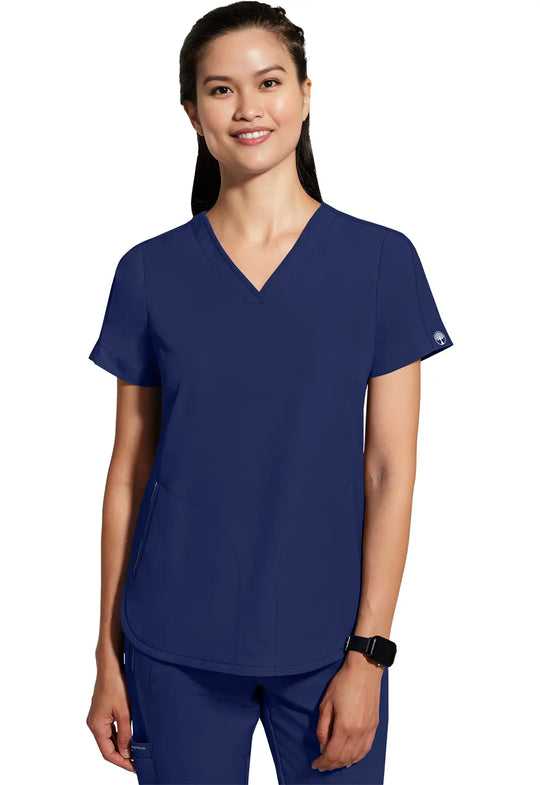 Healing Hands Scrubs Women's Skyler Top Navy | scrub-supply.com