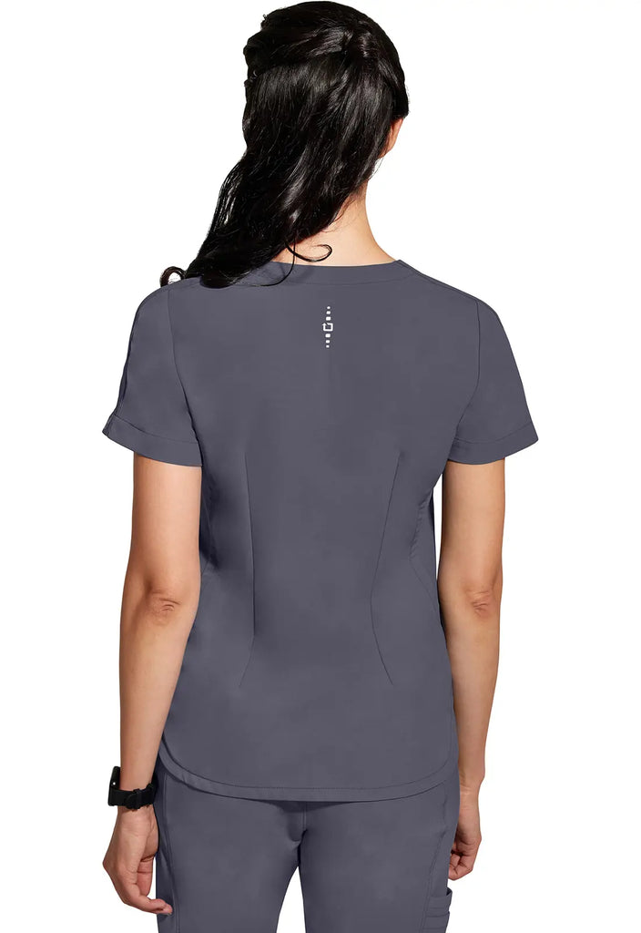 Healing Hands Scrubs Women's Skyler Top Pewter | scrub-supply.com