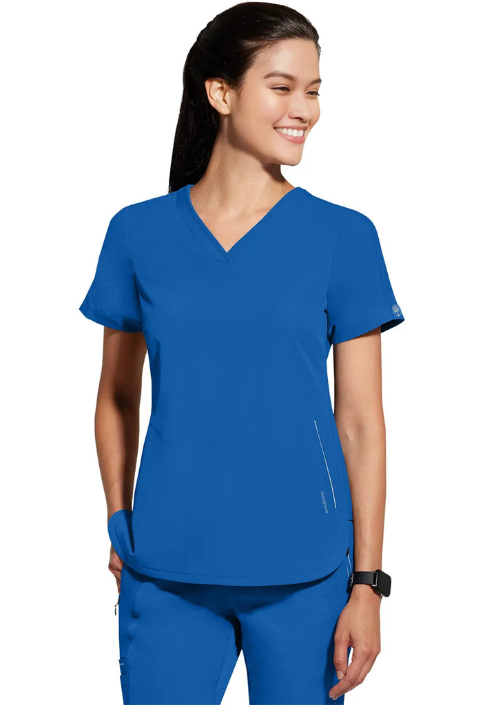 Healing Hands Scrubs Women's Skyler Top Royal Blue | scrub-supply.com