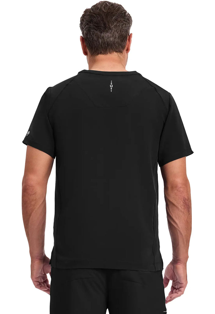 Healing Hands Scrubs Men's Steven Top Black | scrub-supply.com