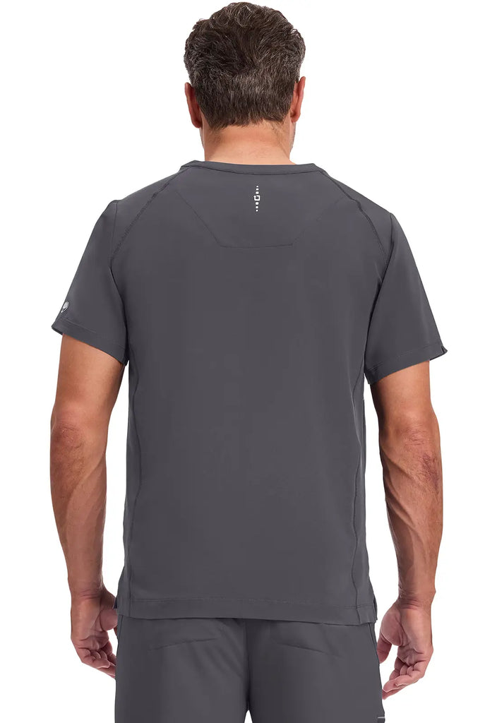 Healing Hands Scrubs Men's Steven Top Pewter | scrub-supply.com