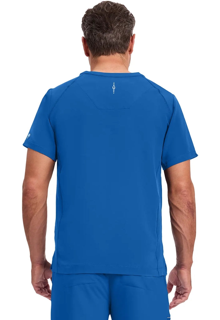Healing Hands Scrubs Men's Steven Top Royal Blue | scrub-supply.com