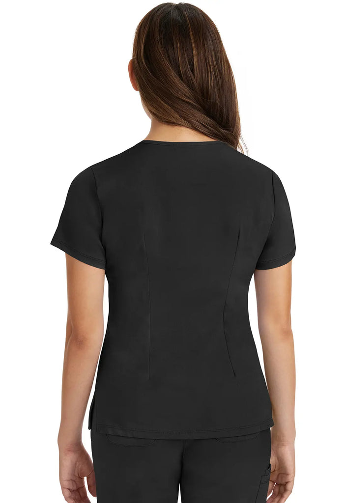 Healing Hands Scrubs Women's Monica Top Black | scrub-supply.com