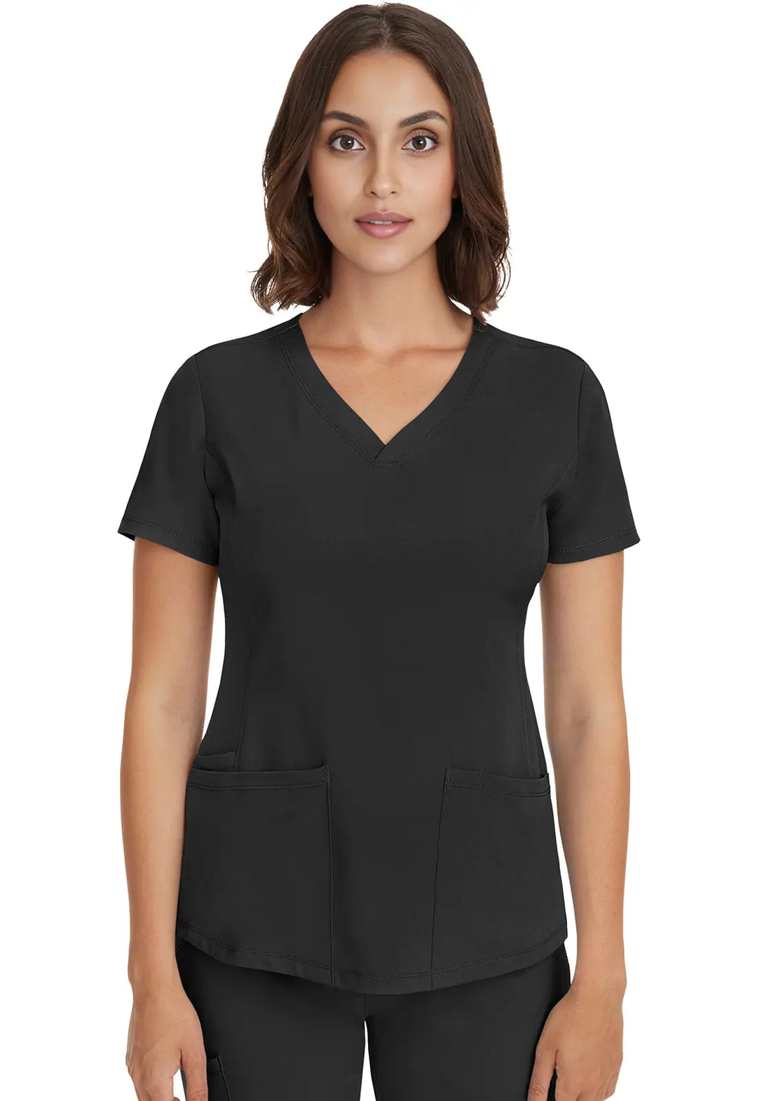 Healing Hands Scrubs Women's Monica Top Black | scrub-supply.com