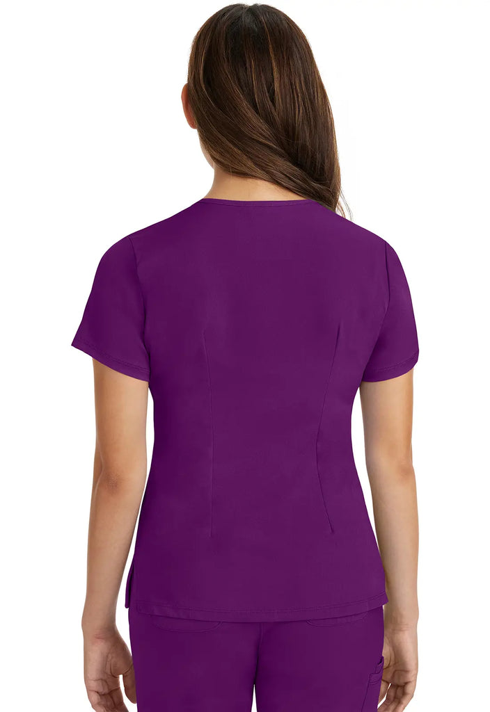 Healing Hands Scrubs Women's Monica Top Eggplant | scrub-supply.com
