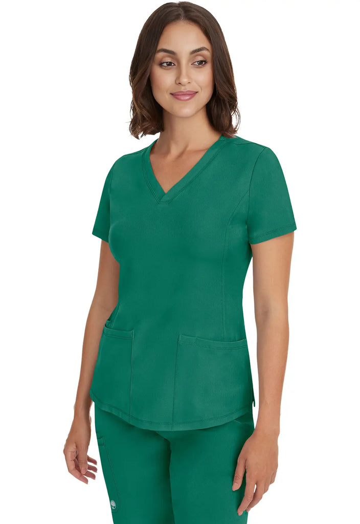 Healing Hands Scrubs Women's Monica Top Hunter | scrub-supply.com