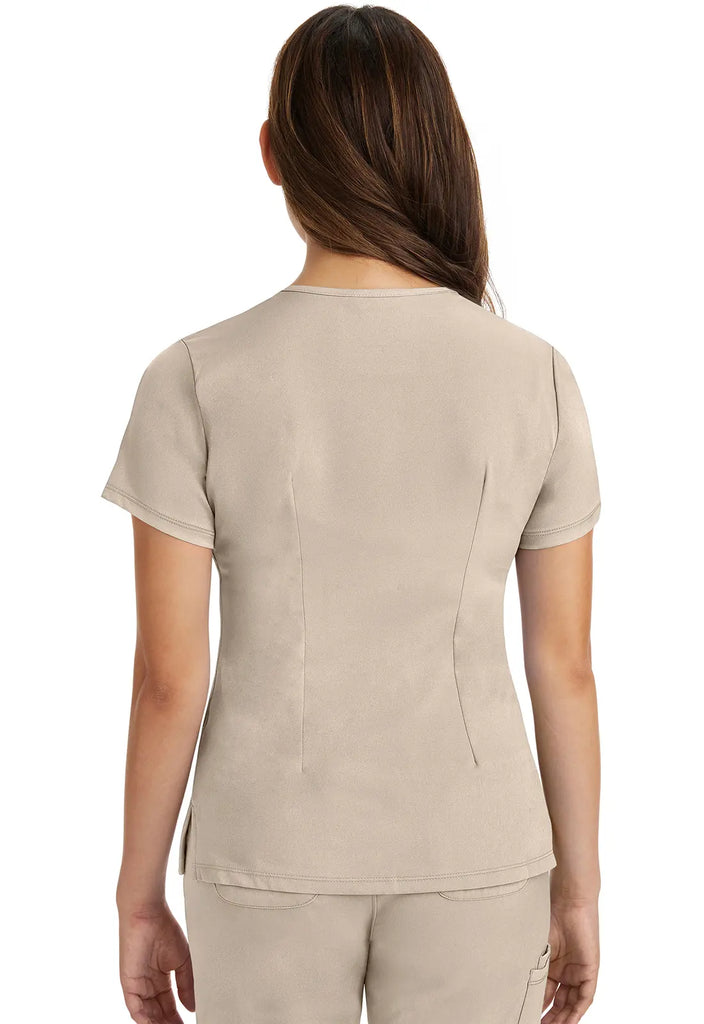 Healing Hands Scrubs Women's Monica Top Khaki | scrub-supply.com