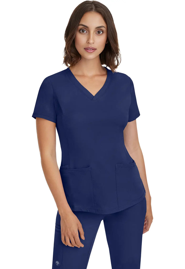 Healing Hands Scrubs Women's Monica Top Navy | scrub-supply.com