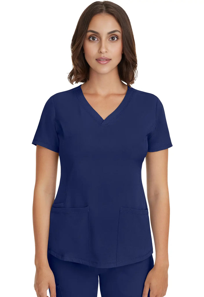 Healing Hands Scrubs Women's Monica Top Navy | scrub-supply.com