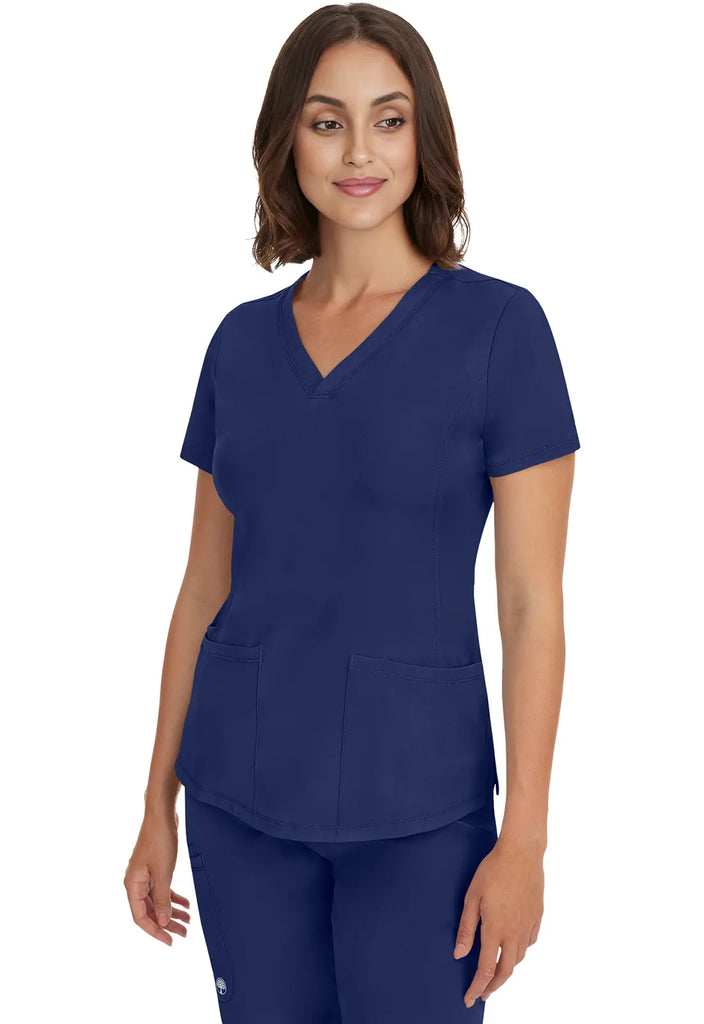 Healing Hands Scrubs Women's Monica Top Navy | scrub-supply.com