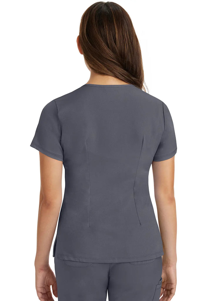 Healing Hands Scrubs Women's Monica Top Pewter | scrub-supply.com
