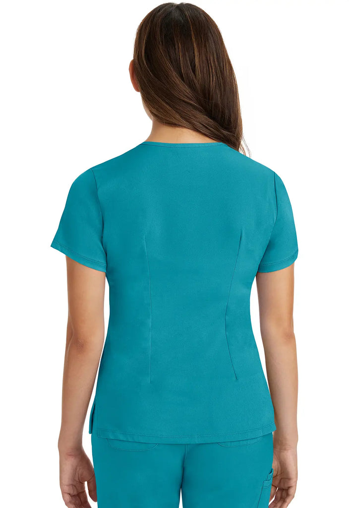 Healing Hands Scrubs Women's Monica Top Teal | scrub-supply.com
