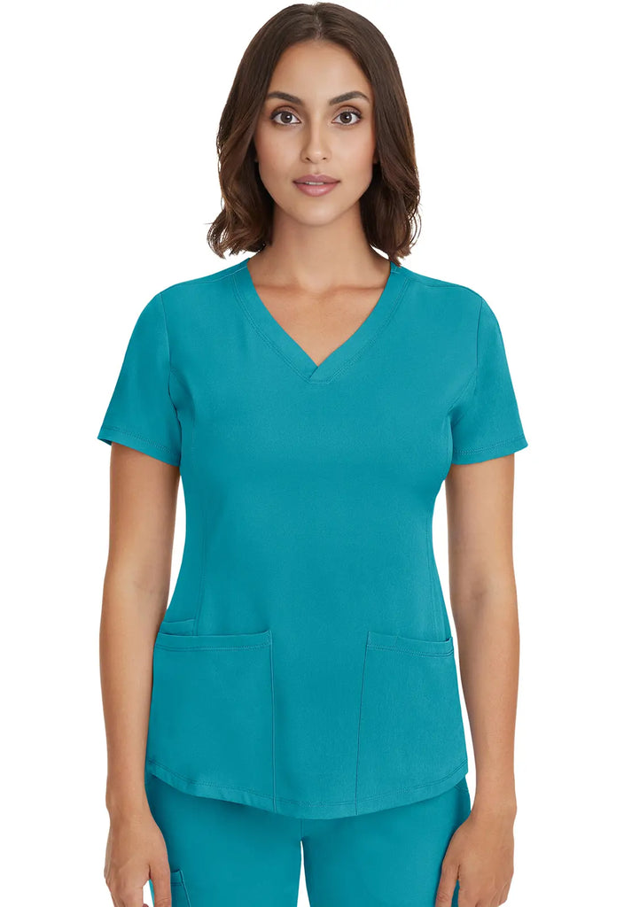 Healing Hands Scrubs Women's Monica Top Teal | scrub-supply.com