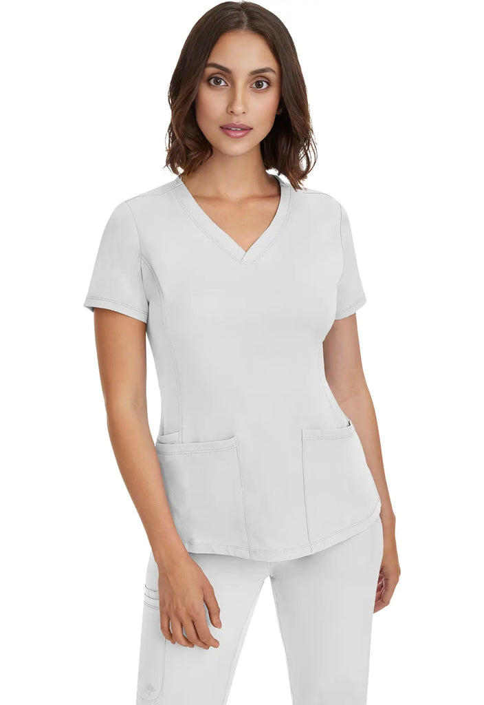 Healing Hands Scrubs Women's Monica Top White | scrub-supply.com