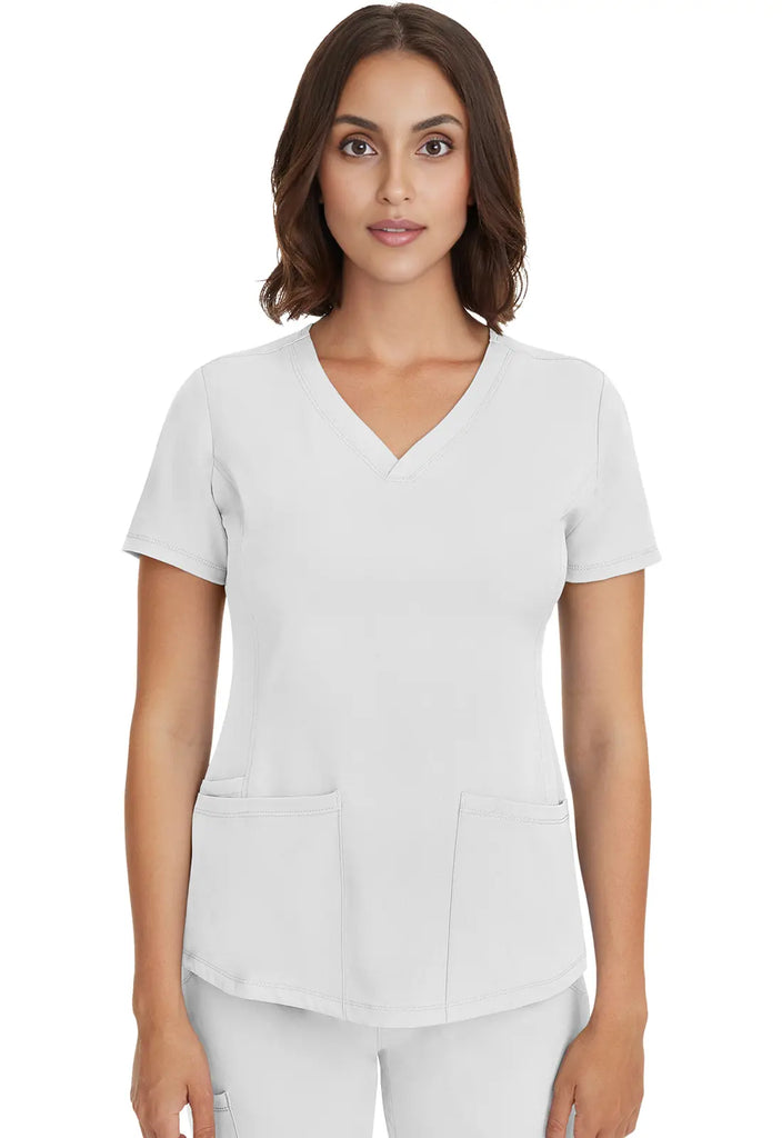 Healing Hands Scrubs Women's Monica Top White | scrub-supply.com