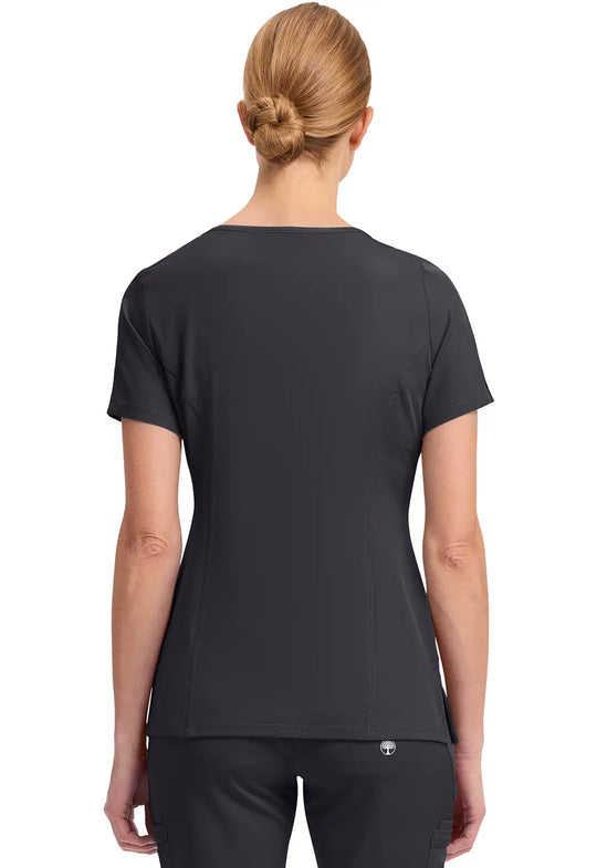 Healing Hands Scrubs Women's Madison Top Pewter | scrub-supply.com