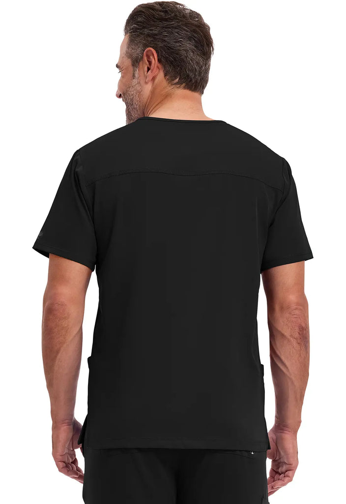 Healing Hands Scrubs Men's Mathew Top Black | scrub-supply.com